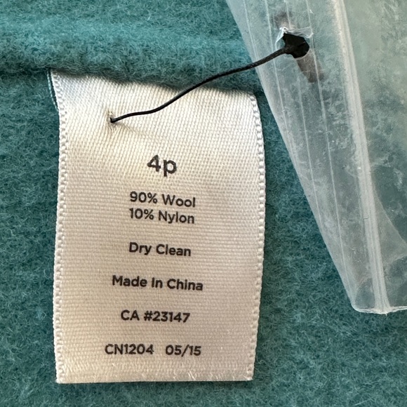 Talbots Turquoise Wool Blazer Coat - Picture 6 of 6